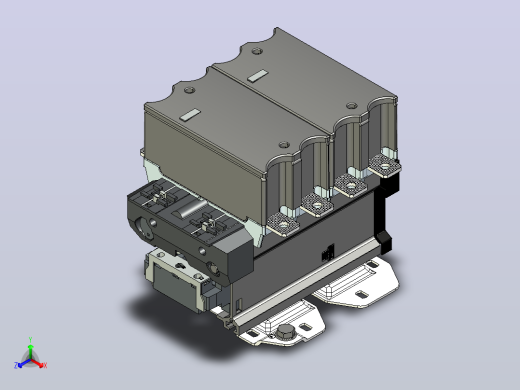 NC2-400-4P交流接触器三维模型202406
