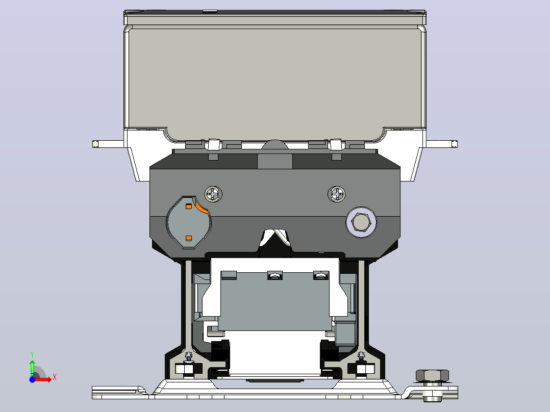 NC2-400-4P交流接触器三维模型202406前视图