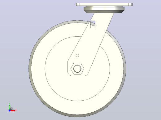 重载型(300~450kg)万向型脚轮[CAK200-NB]前视缩略图