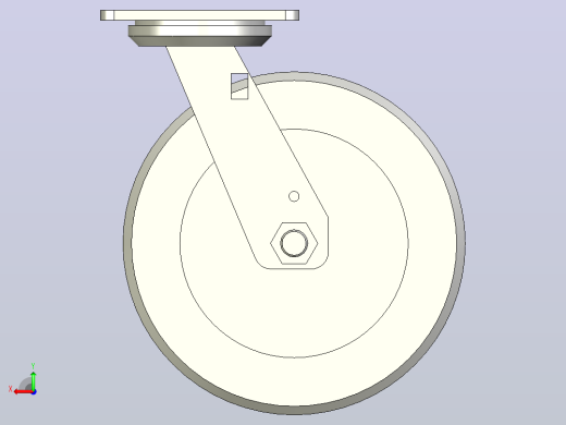 重载型(300~450kg)万向型脚轮[CAK200-NB]后视缩略图