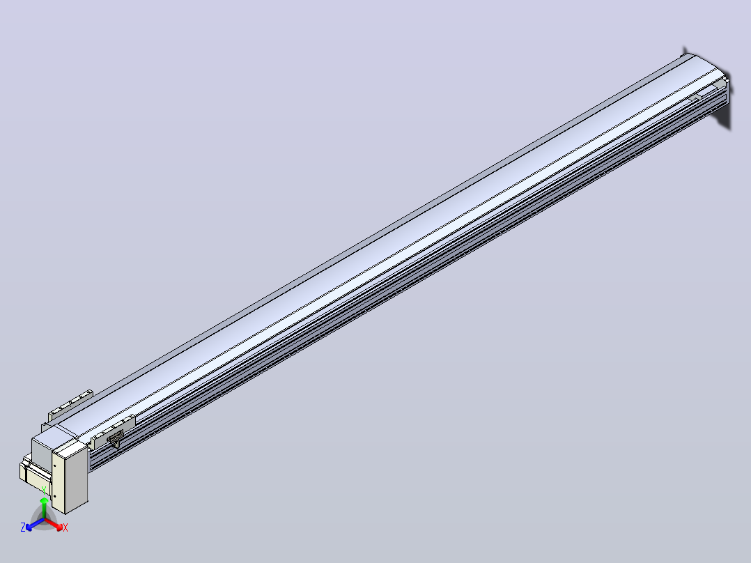 皮带直线轴半封闭可选导轨TPA-HNB-175D-140-L2150-RP-C-P75-N3主视图