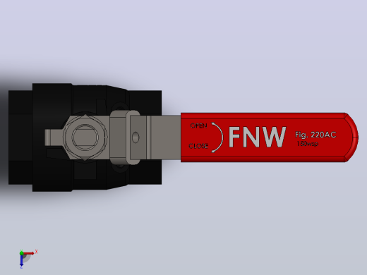 FNW-FNW221ACJ二片式内螺纹球阀俯视缩略图