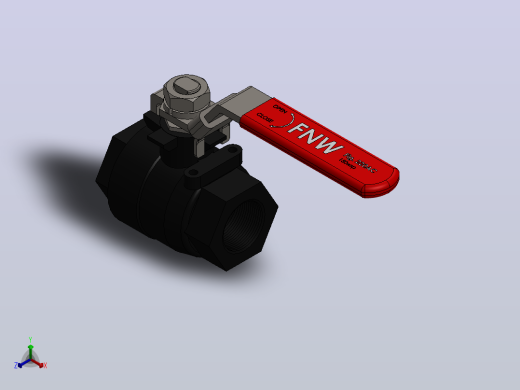 FNW-FNW221ACJ二片式内螺纹球阀正等轴测缩略图