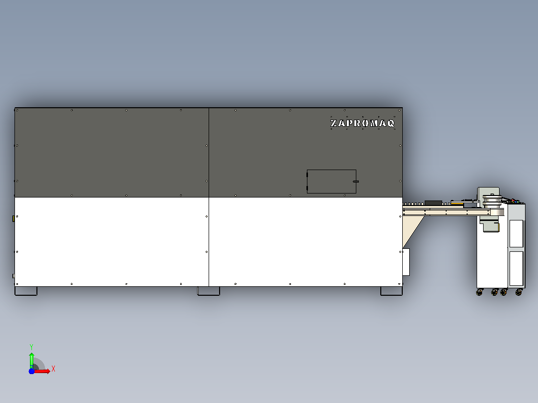 Curvadora数控Zapromaq（数控弯管机）前视图