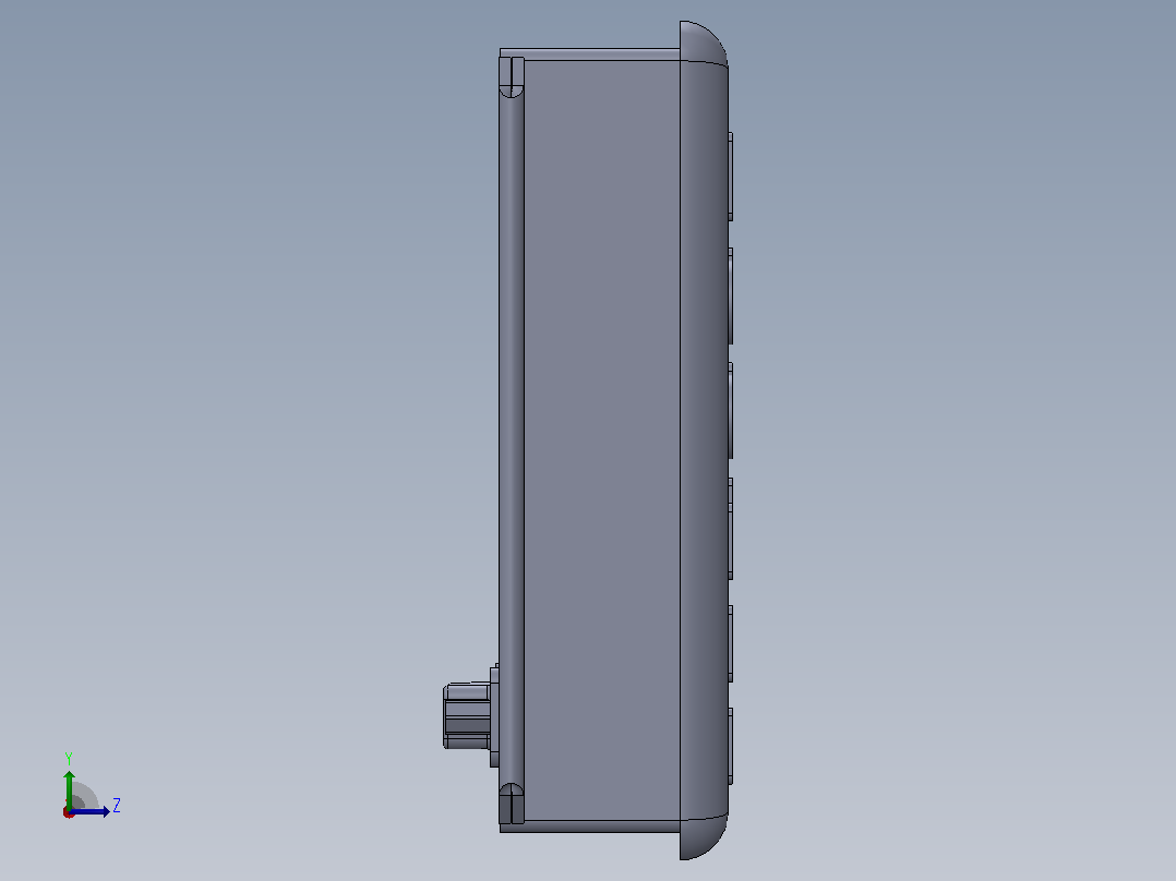 KC640旋转讲台左视图