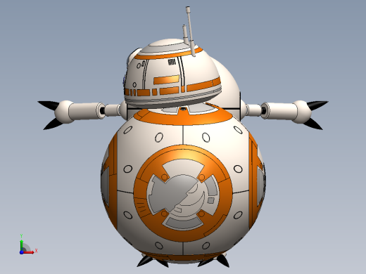 BB-8和Gyu机械模型前视缩略图