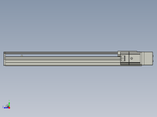 SYS12-BR-450-200W滚珠花健、支撑座、滚珠丝杠、交叉导轨、直线模组.STEP右视缩略图
