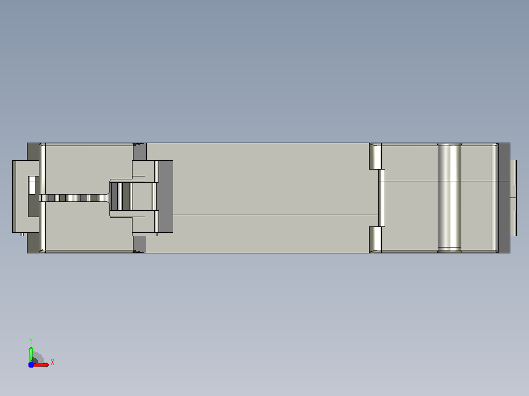 DZ47-60&amp;1P&amp;小型断路器三维模型202307前视图