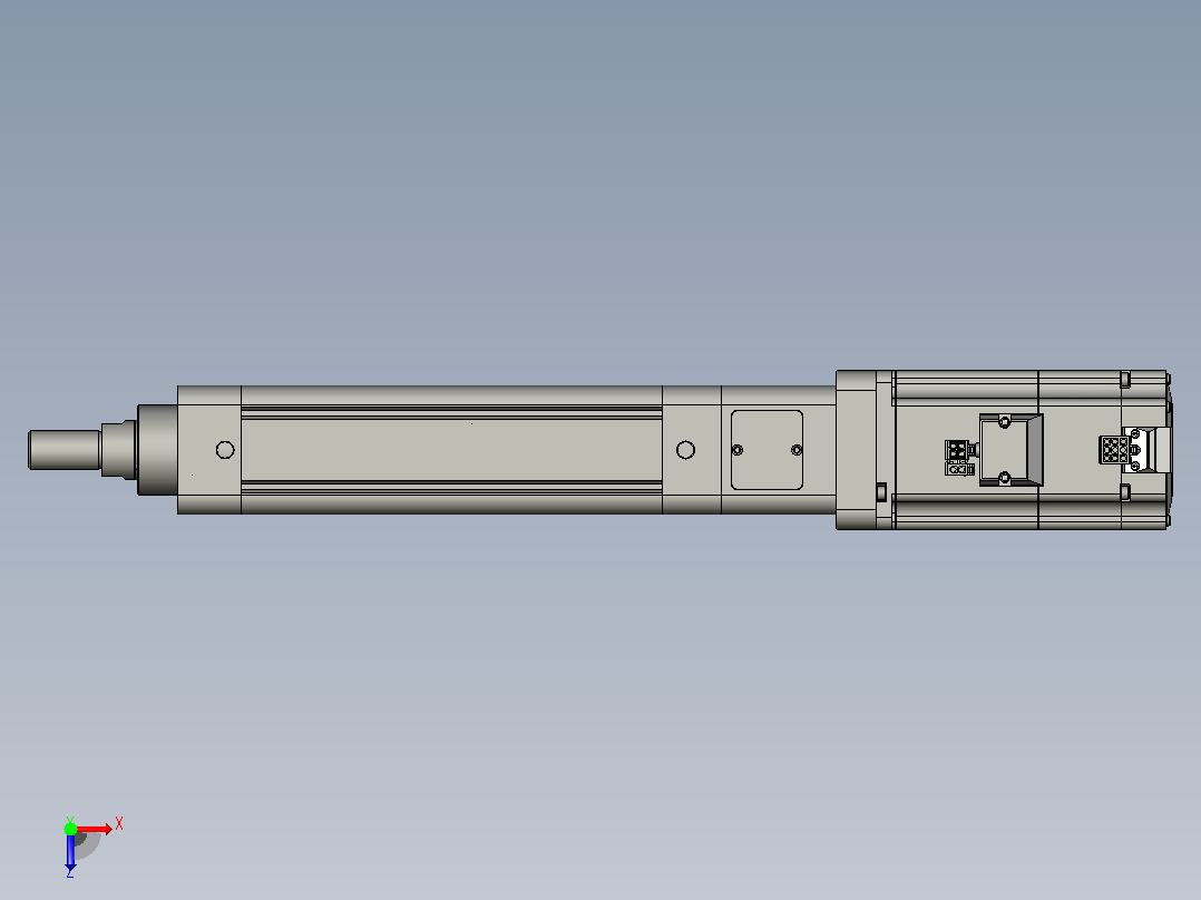 轻载电动缸TPA-ESR50-1610C-L100-M-W-P75-C3俯视图