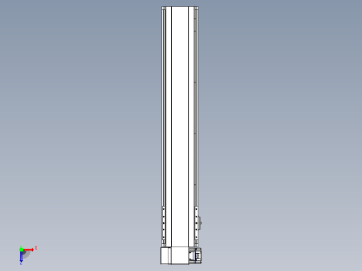 皮带直线轴半封闭可选导轨TPA-HNB-140D-120-L700-LP-Y-P40-N3俯视缩略图
