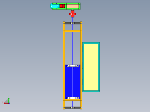自动化仓库储存系统3D模型后视缩略图