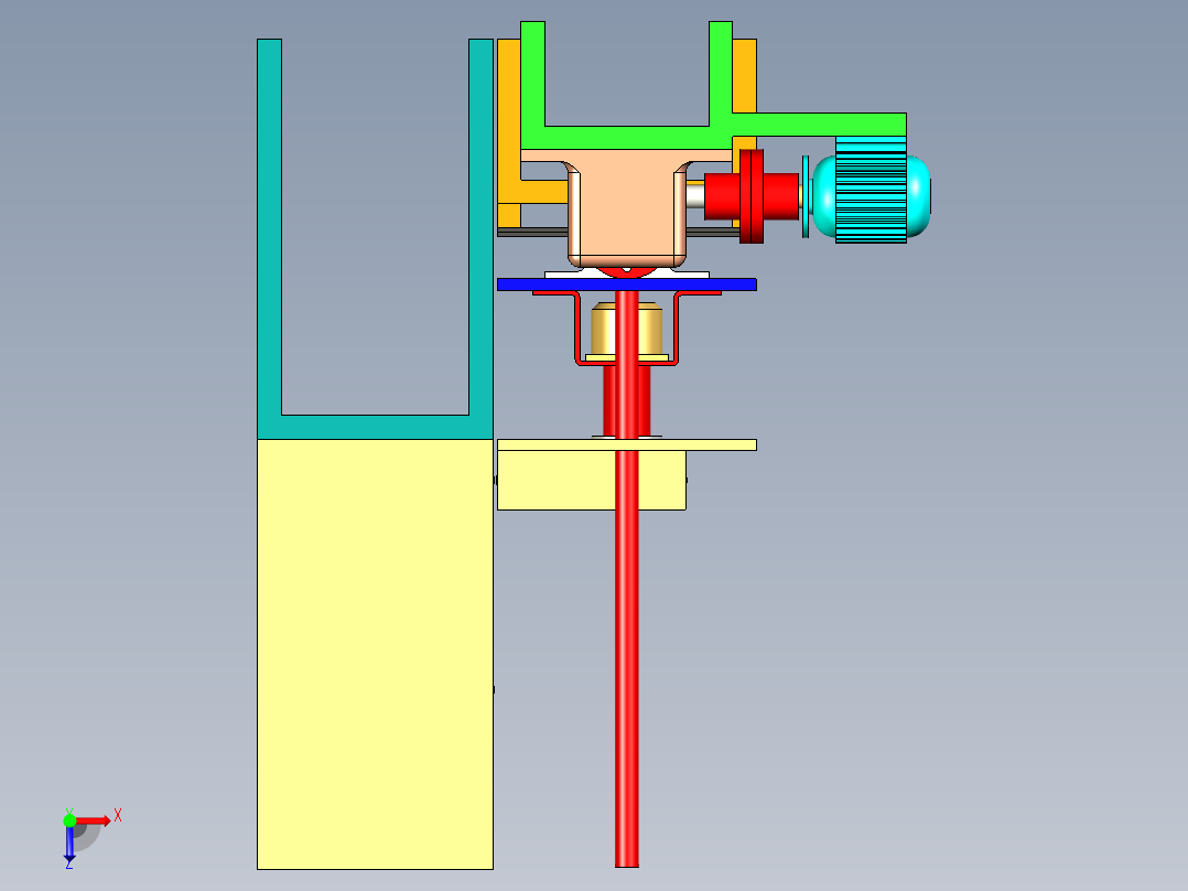 自动化仓库储存系统3D模型俯视图