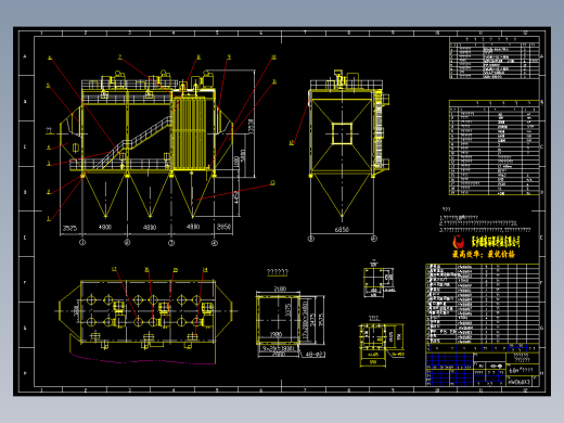 HWD60X3除尘器(总图）详图