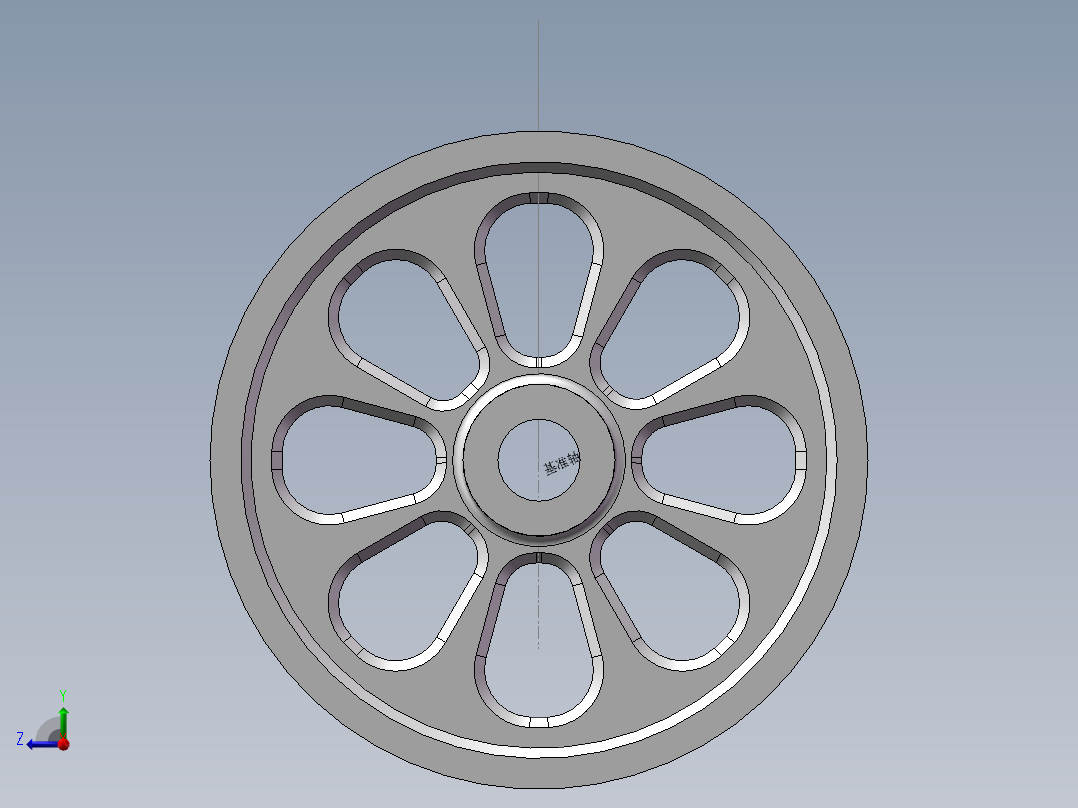 镂空圆盘右视图