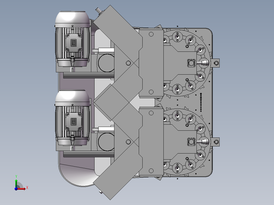 588钻机自动穿线机床前视图