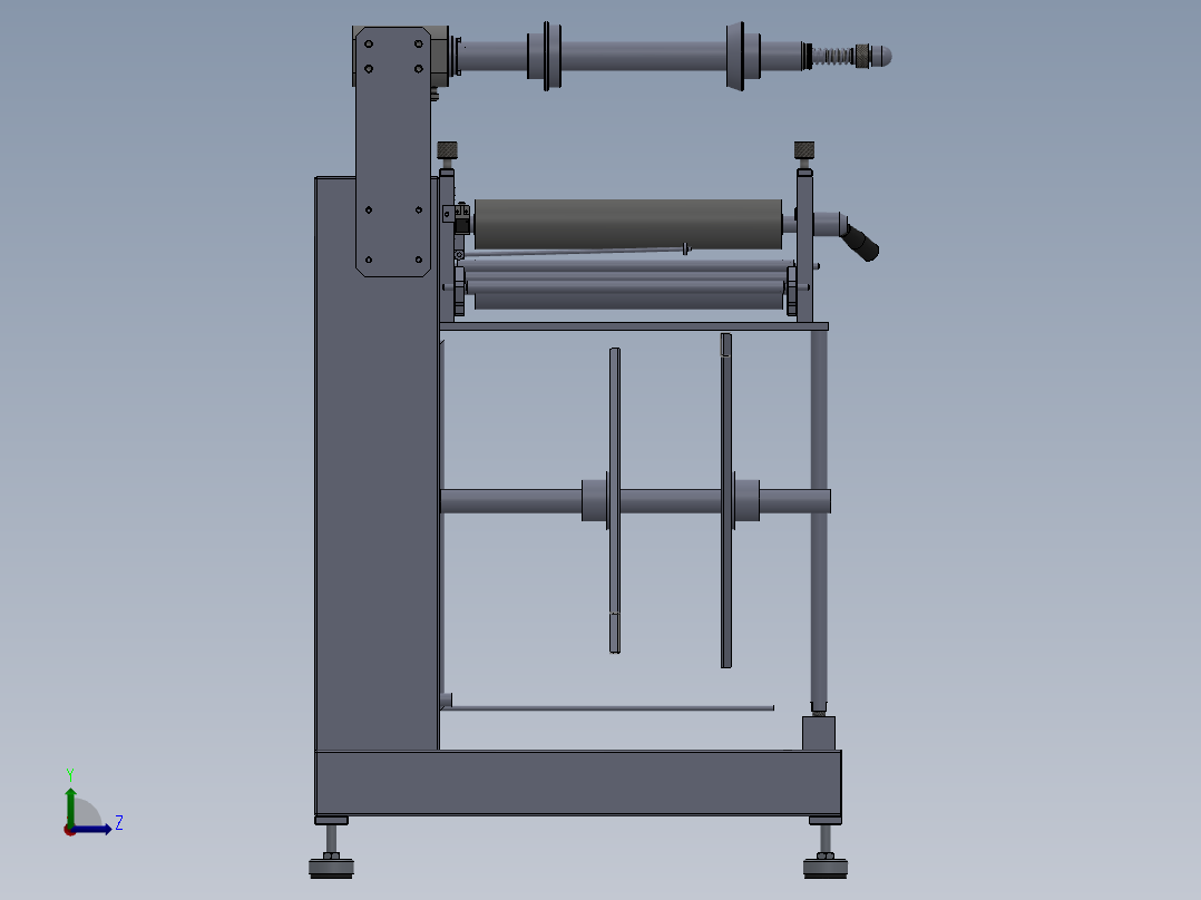WS350送料机(单边)左视图
