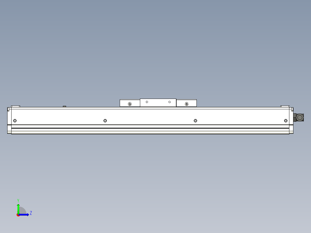 Toyo东佑达直线模组-ECH10-200-M+煞車左视图