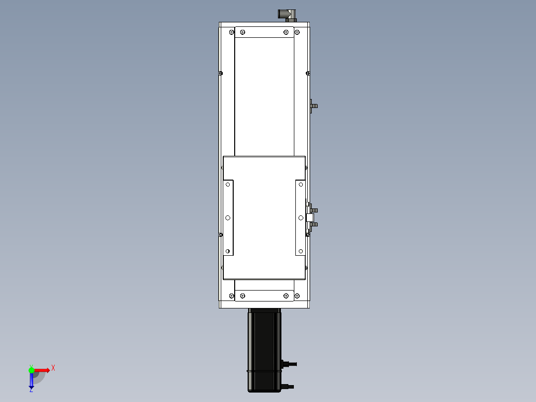 Toyo东佑达直线模组-ECH17-200-BC-400W+煞車俯视图