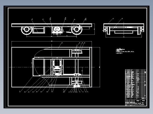 转盘换轨电动平车系统—电动平车设计