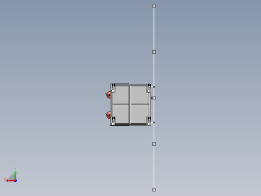悬臂式灌胶机3D图纸 SolidWorks绘制图纸 搅拌式灌胶机3d三维模型后视缩略图