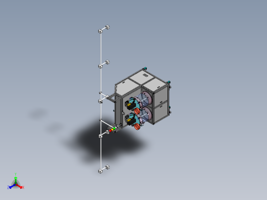悬臂式灌胶机3D图纸 SolidWorks绘制图纸 搅拌式灌胶机3d三维模型正等轴测缩略图