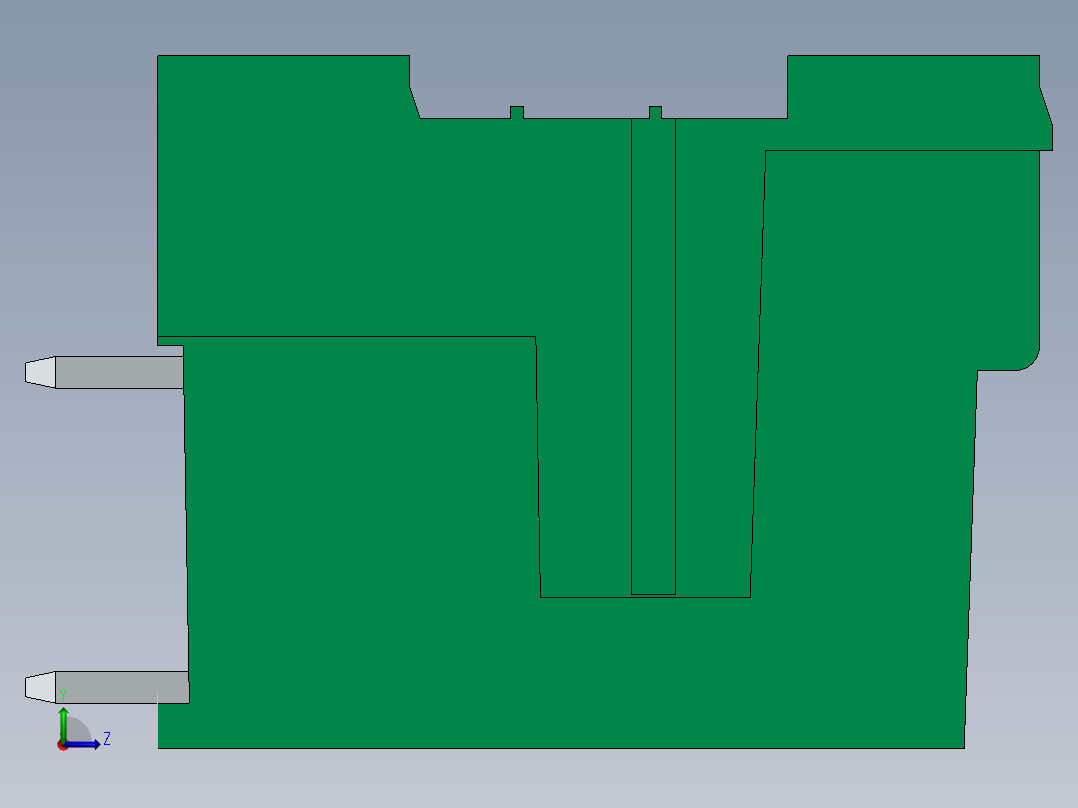 DEGSON 2EDG 系列 5.0mm 可插拔接线端子组-2EDGRH-5.0_5.08-xxP-14-00AH左视图