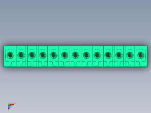 DEGSON 15EDG 系列 3.5mm 插拔式接线端子 FullPack-15EDGB-3.5-13P-14-00AH俯视缩略图