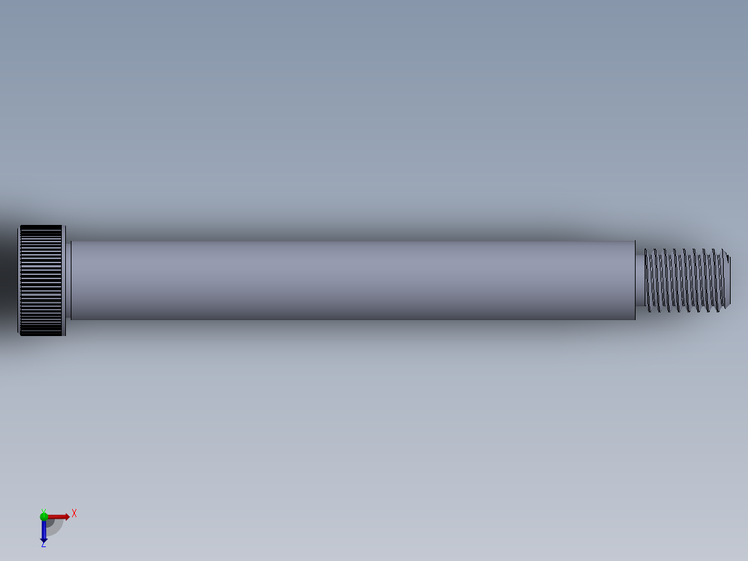 内六角螺螺栓-SB 0.500-13 x4.5.SLDPRT俯视图
