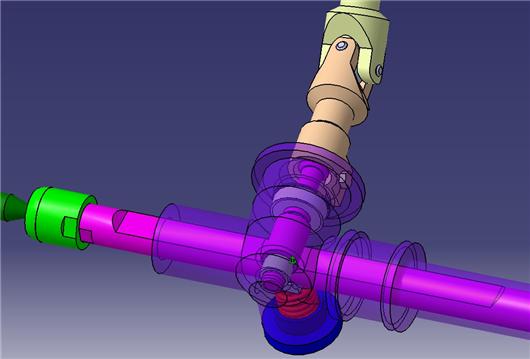 EPS汽车电子助力转向系统总成1CATIA