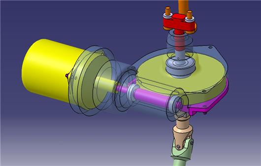 EPS汽车电子助力转向系统总成1CATIA