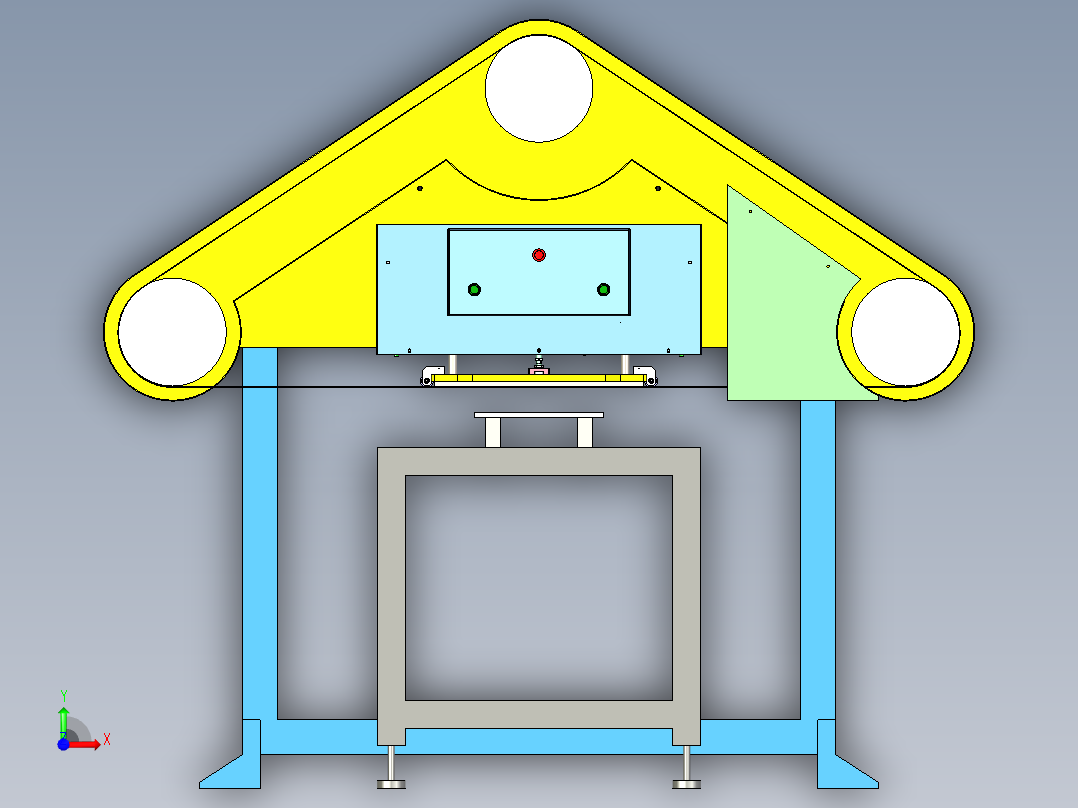 带式砂光机-带式压力机前视图