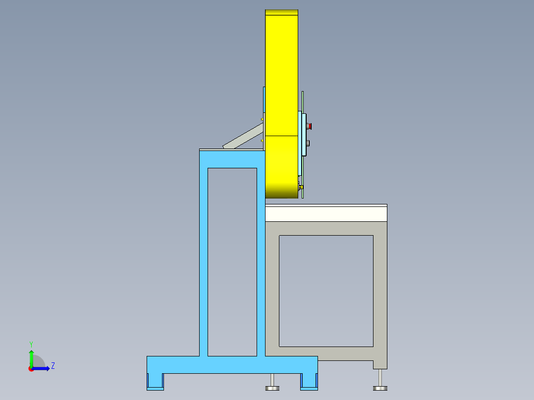 带式砂光机-带式压力机左视图