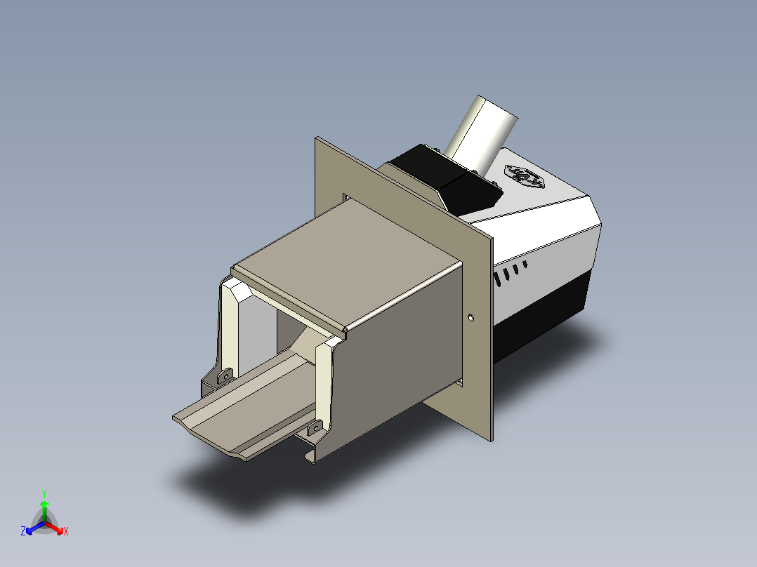 颗粒燃烧器20-60千瓦正等轴测图