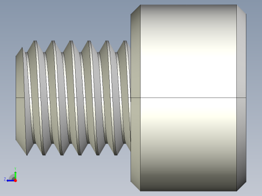 M8 x 1.25mm Thread 8mm LONG SOCKET HEAD CAP SCREW.IGS右视缩略图