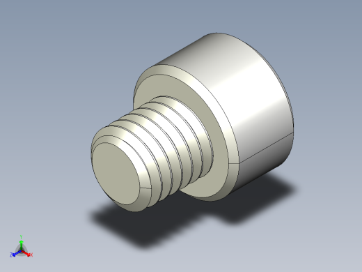 M8 x 1.25mm Thread 8mm LONG SOCKET HEAD CAP SCREW.IGS正等轴测缩略图