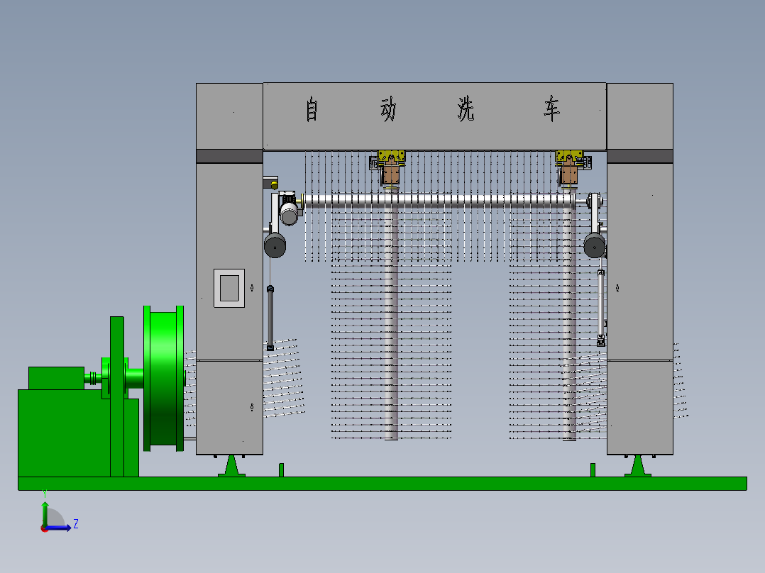 自动洗车机模型771522==280左视图