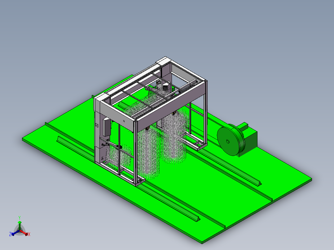 自动洗车机模型771522==280正等轴测图