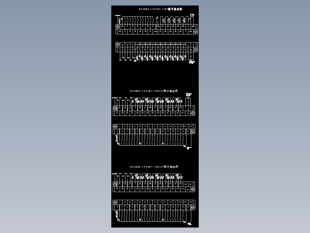 NA200H端子接线图CAD