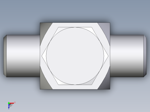 卡套式工业通用硬管接头EO_High_pressure_banjo_tee_TH06SROMD71俯视缩略图