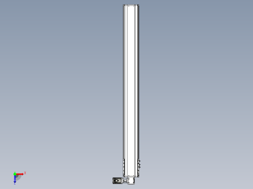 东锦同步带传动-直线滑台模组DH210B-L150-S1900-BL-P750W-C3俯视缩略图