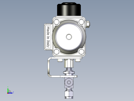 不锈钢单片式40G系列三通球阀，0.35 Cv，6 mm世伟洛克卡套管接头左视缩略图