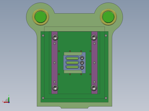 Q267-散热底座冲压复合模具设计【三维SolidWorks】后视缩略图