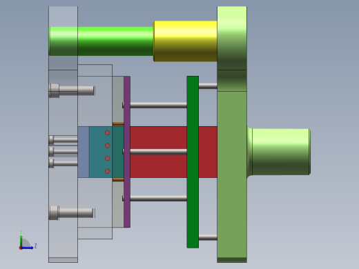Q267-散热底座冲压复合模具设计【三维SolidWorks】左视缩略图