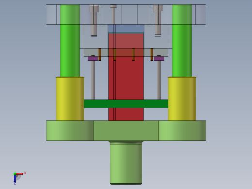 Q267-散热底座冲压复合模具设计【三维SolidWorks】俯视缩略图