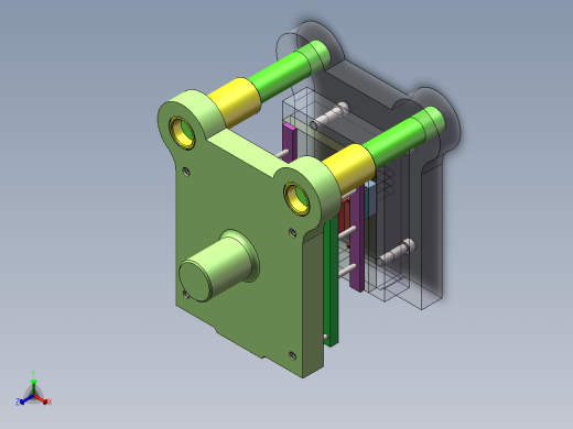Q267-散热底座冲压复合模具设计【三维SolidWorks】正等轴测缩略图