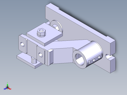 托架零件加工工艺及铣30x50上端面夹具设计【含三维】