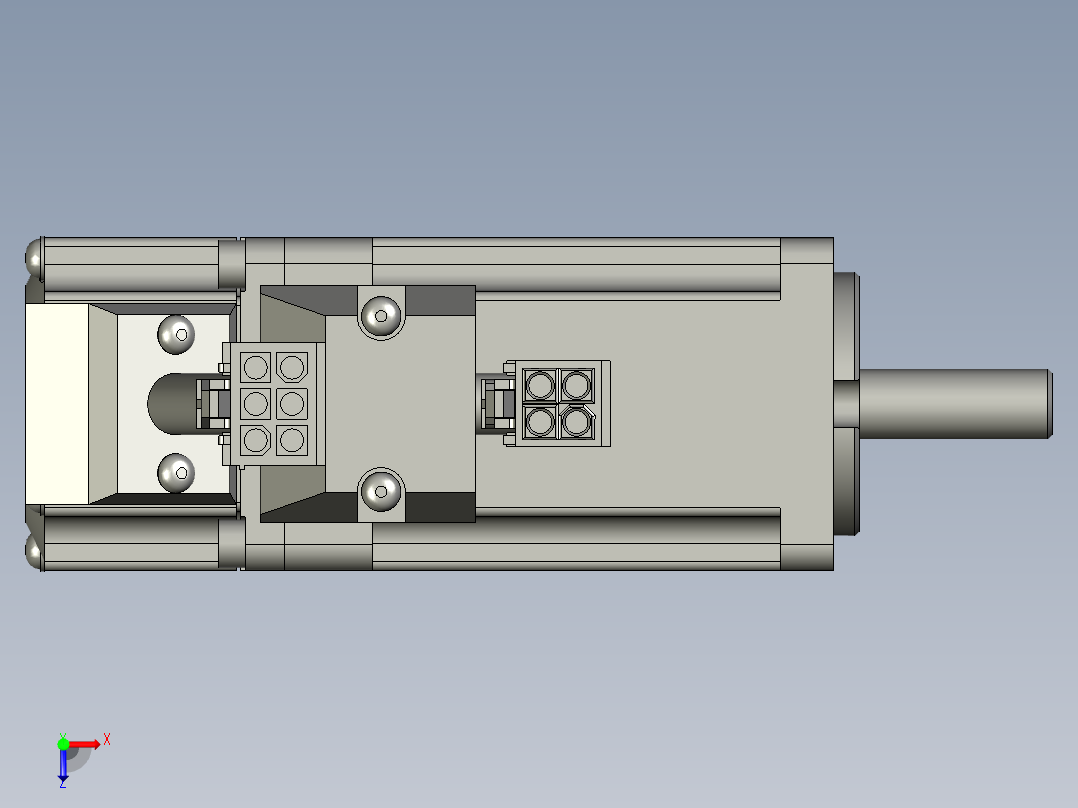 100W MSMD伺服马达俯视图