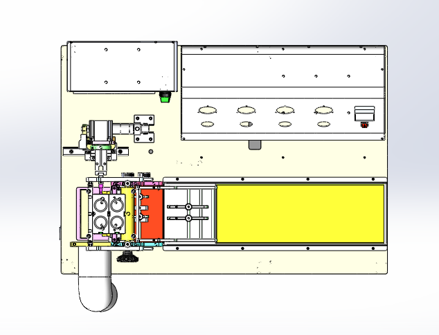 织带冲切机（sw18可编辑+cad）