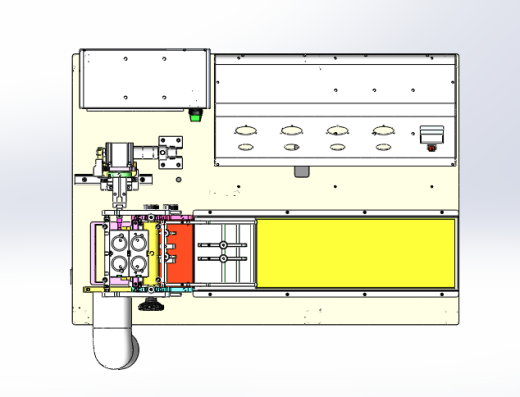 织带冲切机（sw18可编辑+cad）缩略图