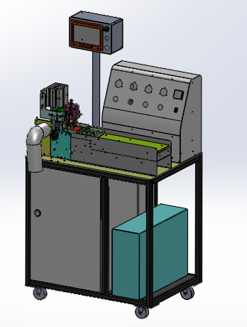 织带冲切机（sw18可编辑+cad）缩略图